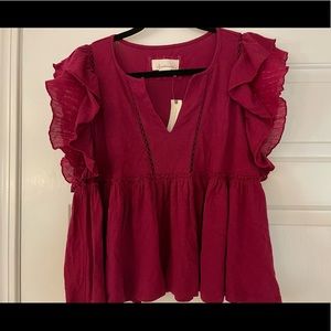 Anthropologie shirt/ size medium/ NEVER WORN!! / tags still on it
